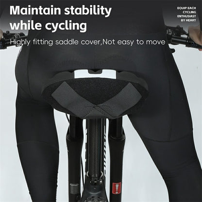 WEST BIKING YP0801232 Bike Saddle Cover Widen Thicken Shock Absorption Bicycle Seat Cushion, 25.5x26.5cm