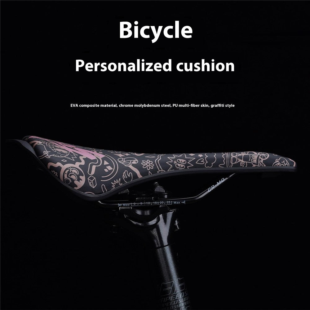 ENLEE RS Sport Saddle EVA+PU Microfiber Leather Cycling Bike Hollow Breathable Seat