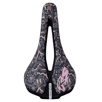 ENLEE RS Sport Saddle EVA+PU Microfiber Leather Cycling Bike Hollow Breathable Seat