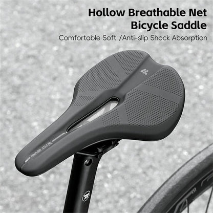 WEST BIKING YP0801237 Mountain Road Bike Breathable Mesh Bicycle Saddle Shock Absorption Seat