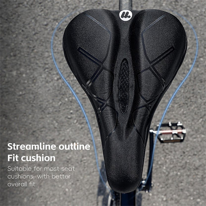 WEST BIKING Bicycle Seat Cover Silicone Memory Sponge Saddle Cushion Pad with Adjust Knob