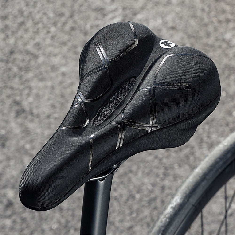 WEST BIKING Bicycle Seat Cover Silicone Memory Sponge Saddle Cushion Pad with Adjust Knob