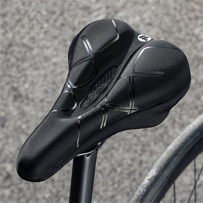 WEST BIKING Bicycle Seat Cover Silicone Memory Sponge Saddle Cushion Pad with Adjust Knob