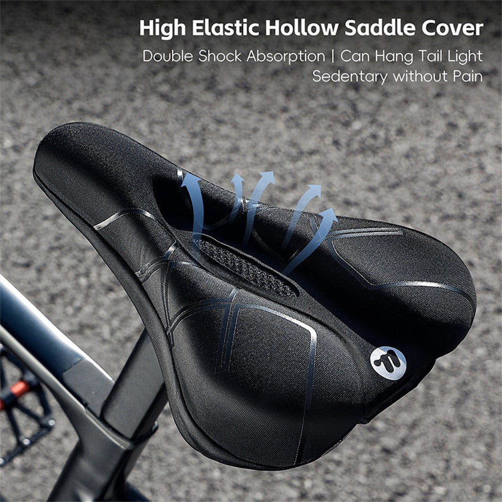 WEST BIKING Bicycle Seat Cover Silicone Memory Sponge Saddle Cushion Pad with Adjust Knob