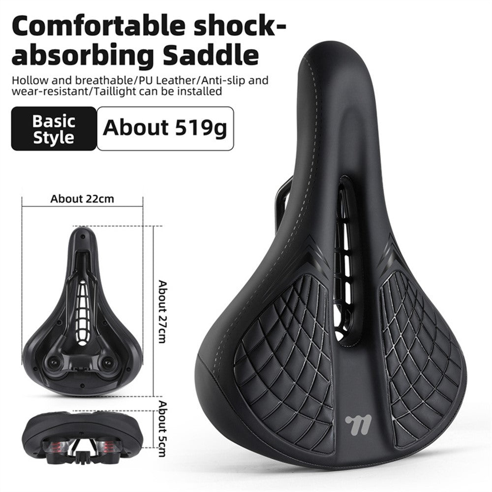 WEST BIKING 0801238B0000 Bicycle Saddle Comfort Shock Absorbing Bike Seat (Basic Style)