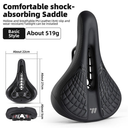 WEST BIKING 0801238B0000 Bicycle Saddle Comfort Shock Absorbing Bike Seat (Basic Style)