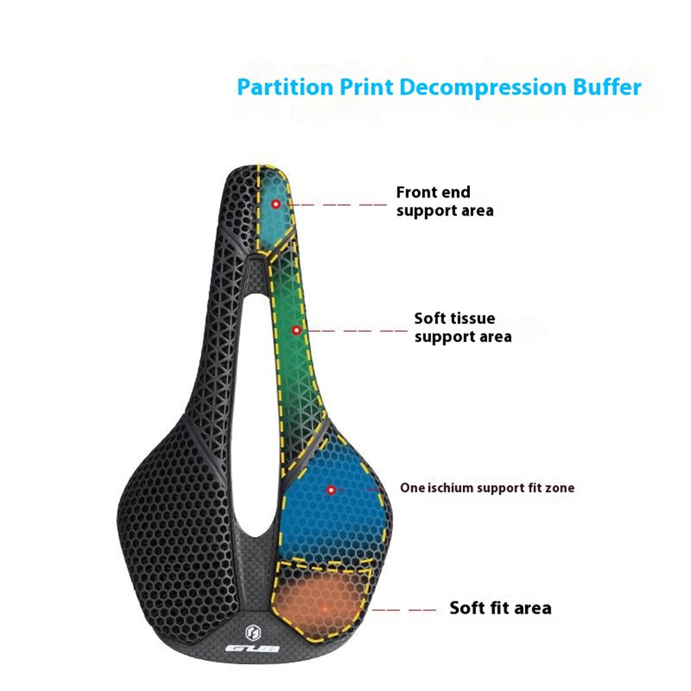 GUB 1169-143 3D Printed Bike Saddle MTB Road Cycling Breathable Honeycomb Lightweight Seat Cushion