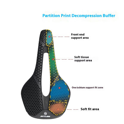 GUB 1169-143 3D Printed Bike Saddle MTB Road Cycling Breathable Honeycomb Lightweight Seat Cushion