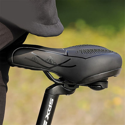 WEST BIKING Bicycle Saddle Reflective Soft PU Leather MTB Shockproof Seat Cushion