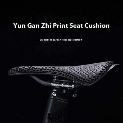 ENLEE E22144 3D Printed Carbon Fiber Saddle for Road Mountain Bike Shock Absorbing Cycling Seat Cushion
