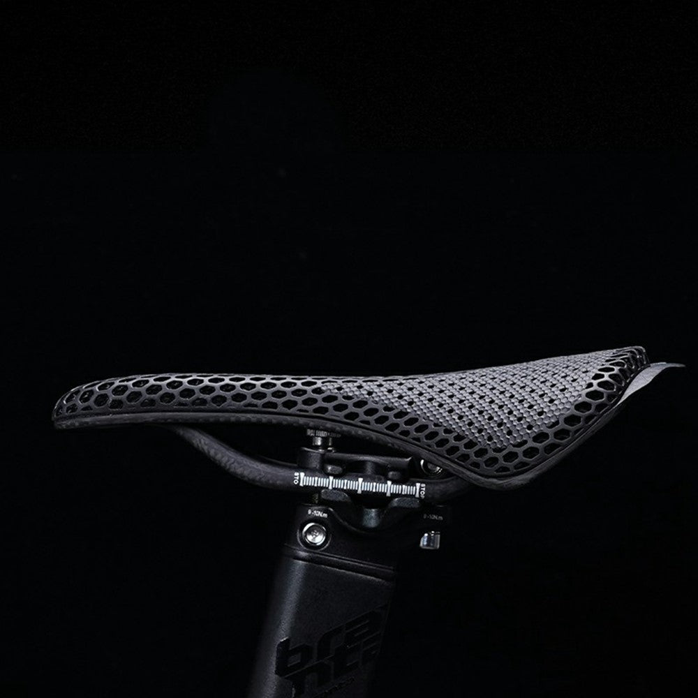ENLEE E22144 3D Printed Carbon Fiber Saddle for Road Mountain Bike Shock Absorbing Cycling Seat Cushion