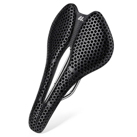 WEST BIKING YP0801249 3D Printed Bicycle Saddle Titanium Alloy Nylon Fiber Seat Cushion for MTB Bikes, 245 x 145mm