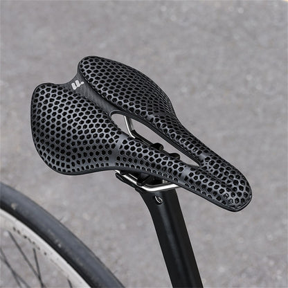 WEST BIKING YP0801249 3D Printed Bicycle Saddle Titanium Alloy Nylon Fiber Seat Cushion for MTB Bikes, 245 x 145mm