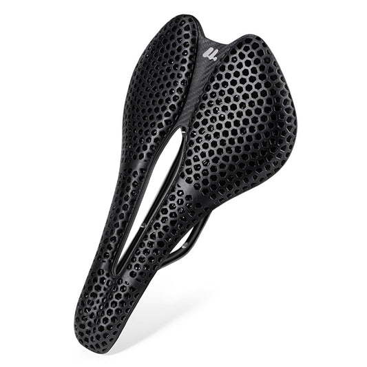 WEST BIKING YP0801248 3D Printed Bicycle Saddle Chromoly Steel Nylon Fiber Seat Cushion for MTB Bikes, 245 x 145mm