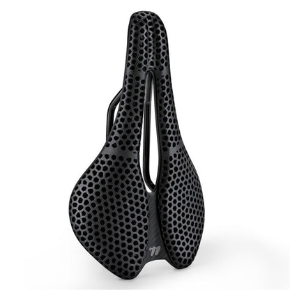 WEST BIKING YP0801248 3D Printed Bicycle Saddle Chromoly Steel Nylon Fiber Seat Cushion for MTB Bikes, 245 x 145mm
