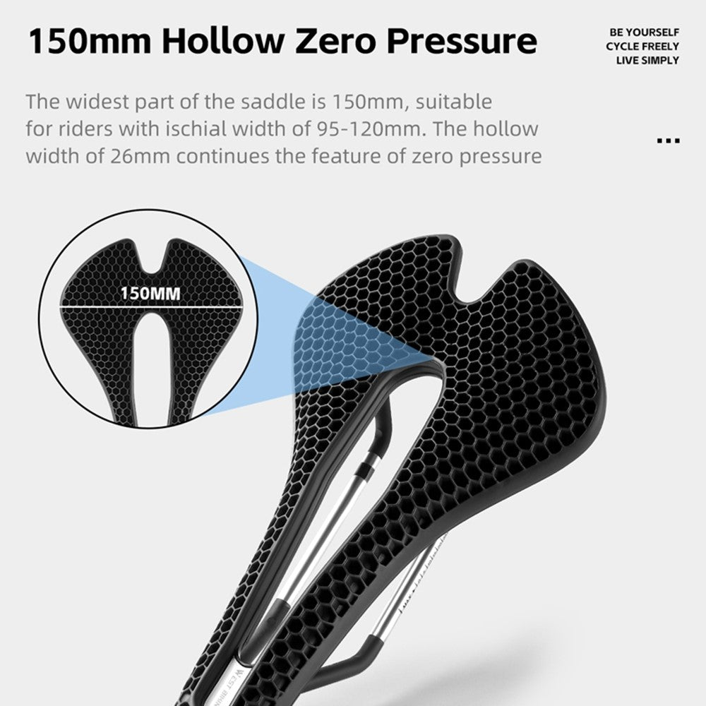 WEST BIKING YP0801258-B Road MTB Bike Honeycomb Saddle Shock Absorbing Breathable Cycling Seat Cushion