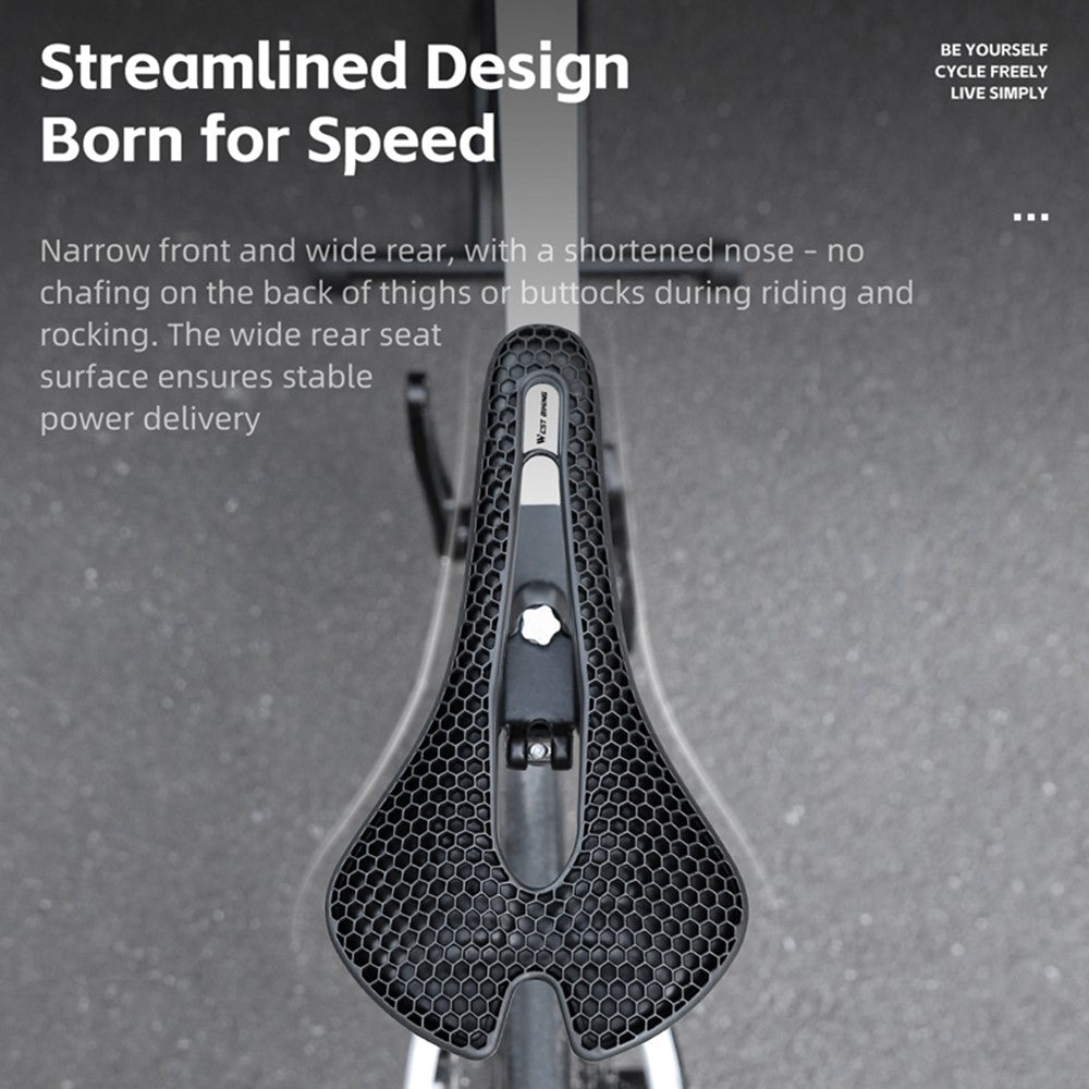 WEST BIKING YP0801258-B Road MTB Bike Honeycomb Saddle Shock Absorbing Breathable Cycling Seat Cushion