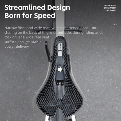 WEST BIKING YP0801258-B Road MTB Bike Honeycomb Saddle Shock Absorbing Breathable Cycling Seat Cushion