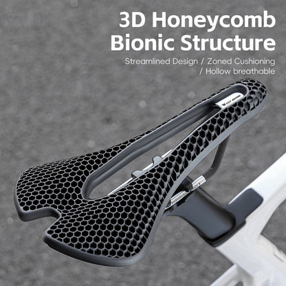 WEST BIKING YP0801258-B Road MTB Bike Honeycomb Saddle Shock Absorbing Breathable Cycling Seat Cushion