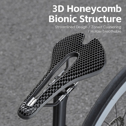 WEST BIKING YP0801258-B Road MTB Bike Honeycomb Saddle Shock Absorbing Breathable Cycling Seat Cushion