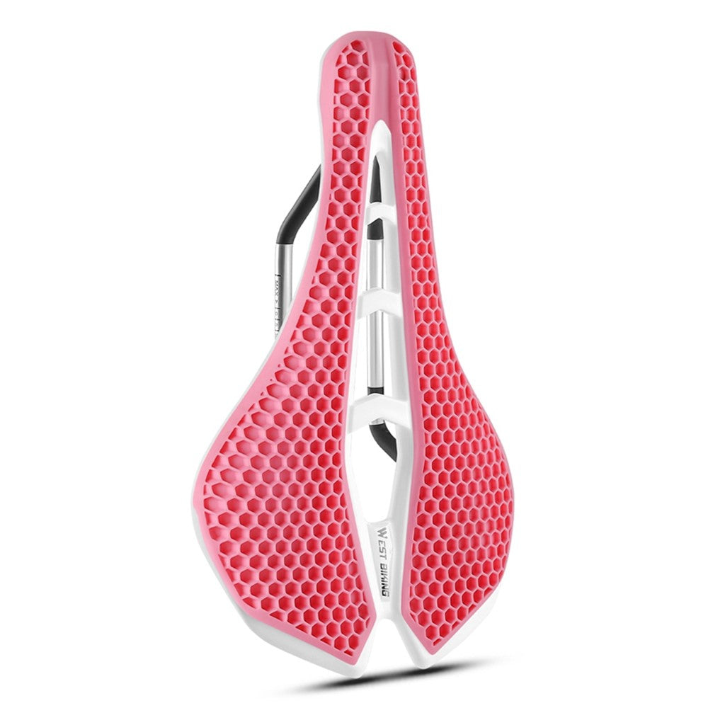 WEST BIKING YP0801258-A Bicycle Honeycomb Shock Absorbing Saddle Hollow Breathable Cycling Seat Cushion