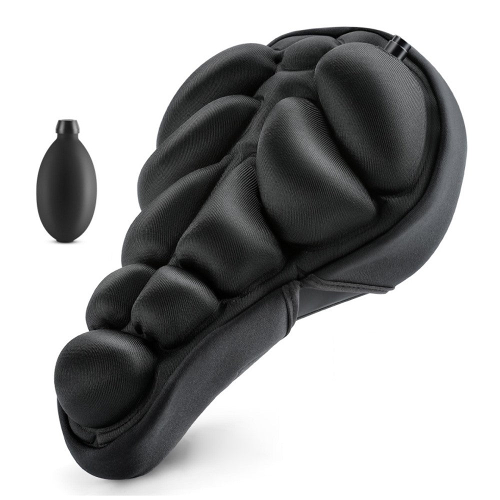 WEST BIKING YP0801260 Size L Inflatable 3D Air Cushion Bike Seat for Mountain Bike Shockproof Cycling Saddle Pad