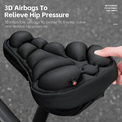 WEST BIKING YP0801259 Size S Inflatable 3D Air Cushion Bike Seat for Mountain Bike Shockproof Cycling Saddle Pad