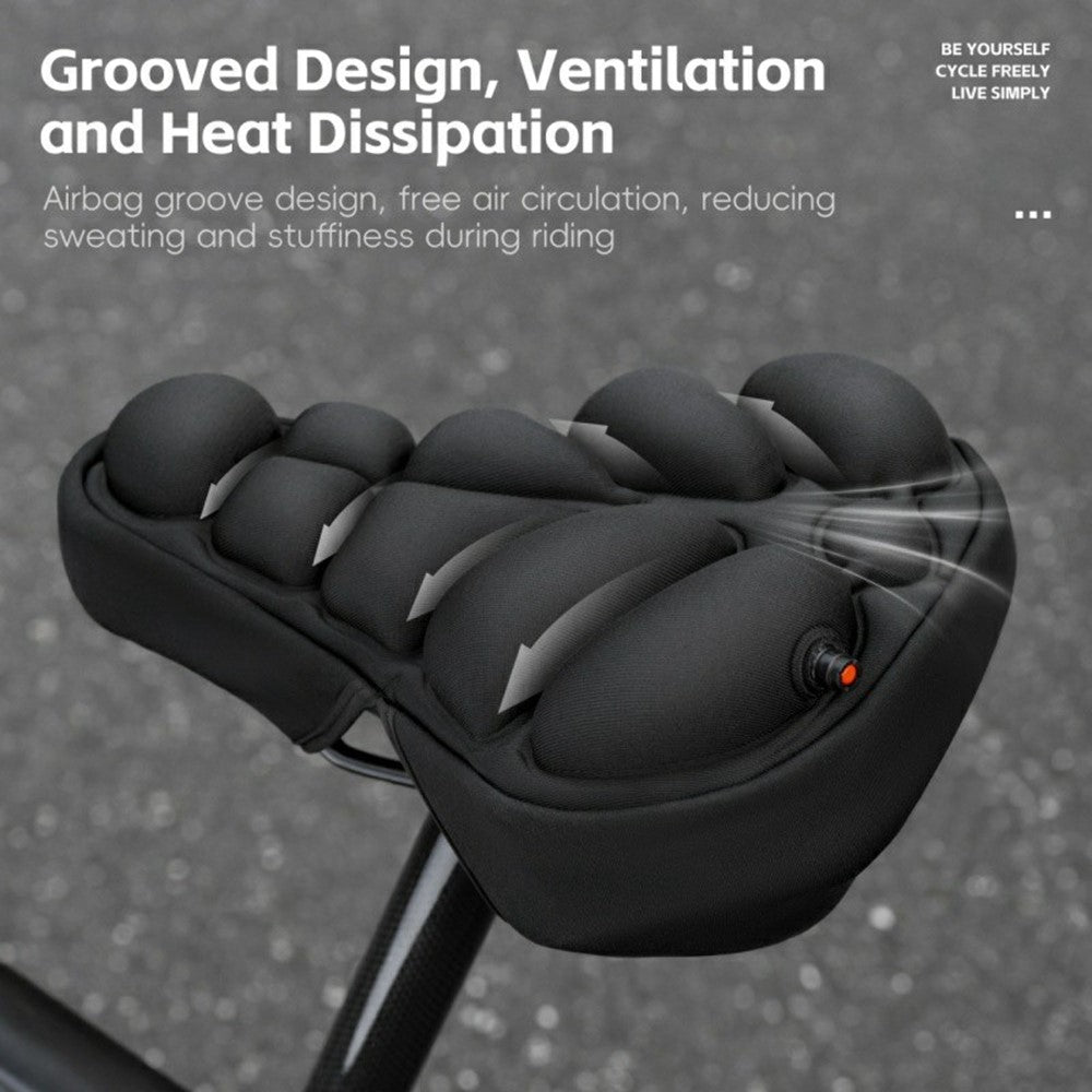 WEST BIKING YP0801259 Size S Inflatable 3D Air Cushion Bike Seat for Mountain Bike Shockproof Cycling Saddle Pad