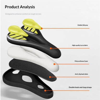 ENLEE EN-330 Bicycle Seat Cover Waterproof Padded Cushion for Road Mountain Bike Universal Anti-Pain Saddle Cover