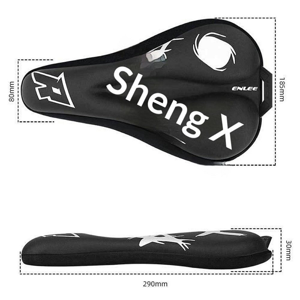 ENLEE EN-350 Bicycle Seat Cover Comfort Leather Full Wrap Saddle Cushion for Mountain / Road Bikes Cycling Equipment