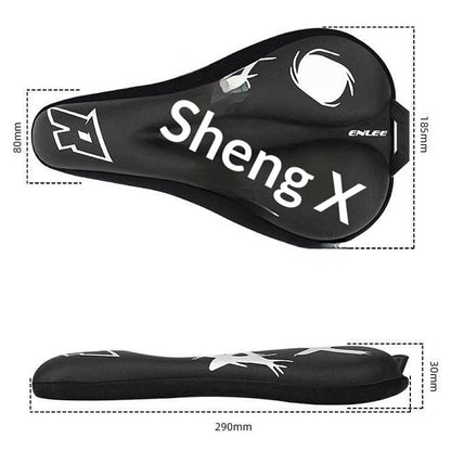 ENLEE EN-350 Bicycle Seat Cover Comfort Leather Full Wrap Saddle Cushion for Mountain / Road Bikes Cycling Equipment
