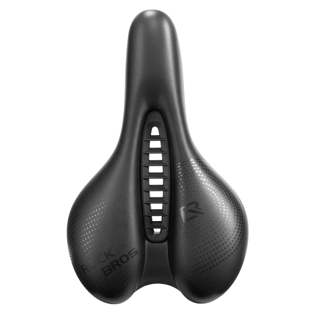ROCKBROS 6868T PU Leather Bike Saddle Central Hollow Seat Cushion for Mountain Road Folding Bicycle