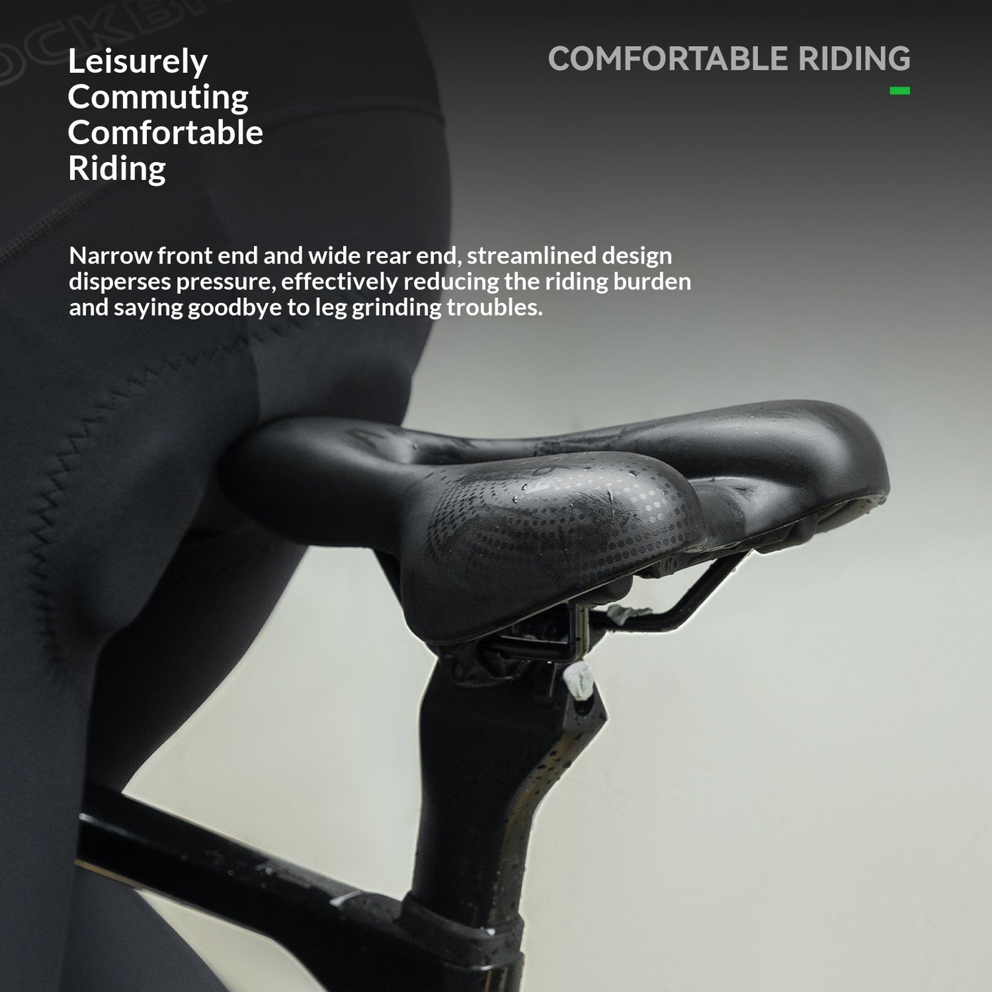 ROCKBROS 6868T PU Leather Bike Saddle Central Hollow Seat Cushion for Mountain Road Folding Bicycle