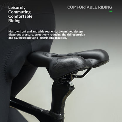 ROCKBROS 6868T PU Leather Bike Saddle Central Hollow Seat Cushion for Mountain Road Folding Bicycle