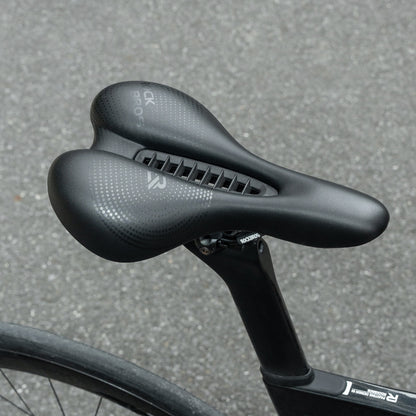 ROCKBROS 6868T PU Leather Bike Saddle Central Hollow Seat Cushion for Mountain Road Folding Bicycle
