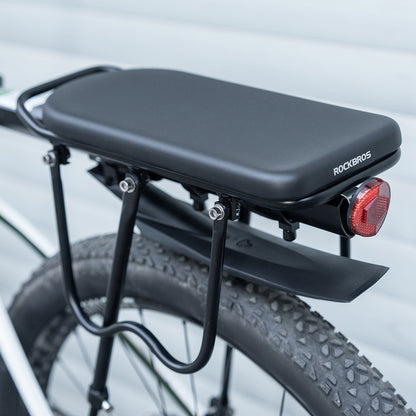 ROCKBROS 380038001 For Mountain Road Bike Rear Rack Seat Pad Waterproof PU Leather Cargo Carrier Cushion