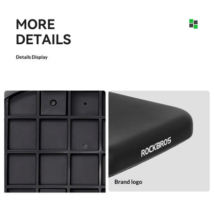 ROCKBROS 380038001 For Mountain Road Bike Rear Rack Seat Pad Waterproof PU Leather Cargo Carrier Cushion