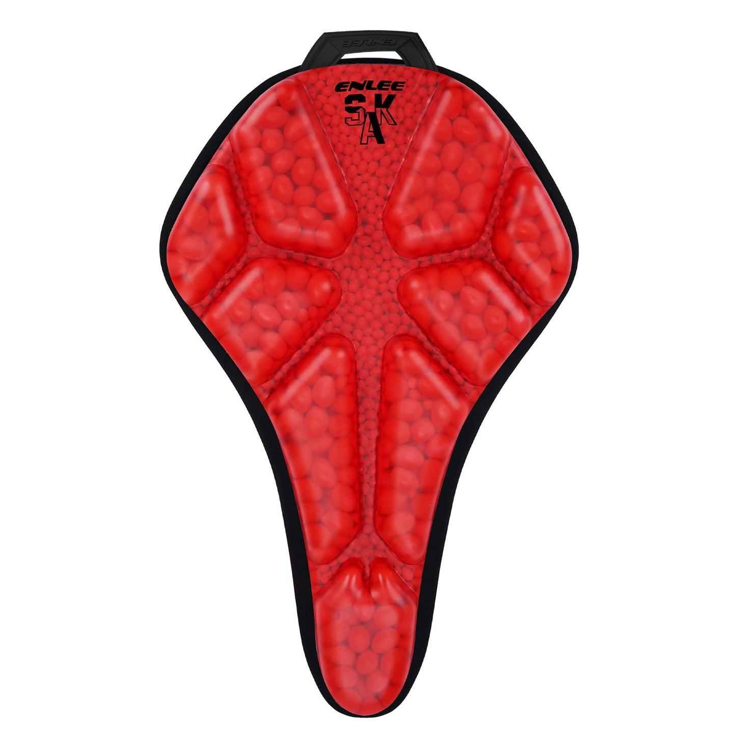 ENLEE Waterproof PU Leather Bicycle Saddle Cover Shock Absorbing Cushioned Seat Pad