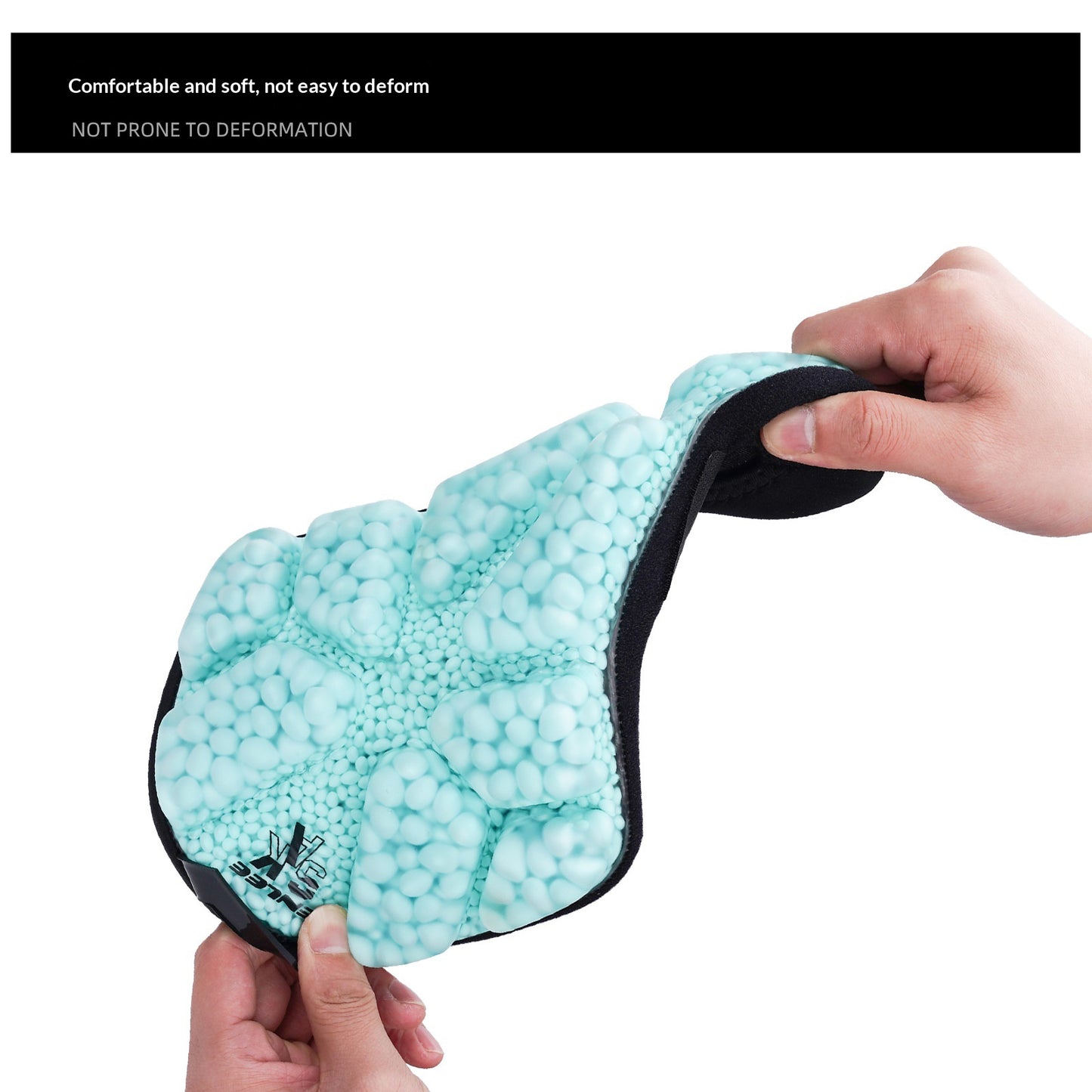 ENLEE Waterproof PU Leather Bicycle Saddle Cover Shock Absorbing Cushioned Seat Pad