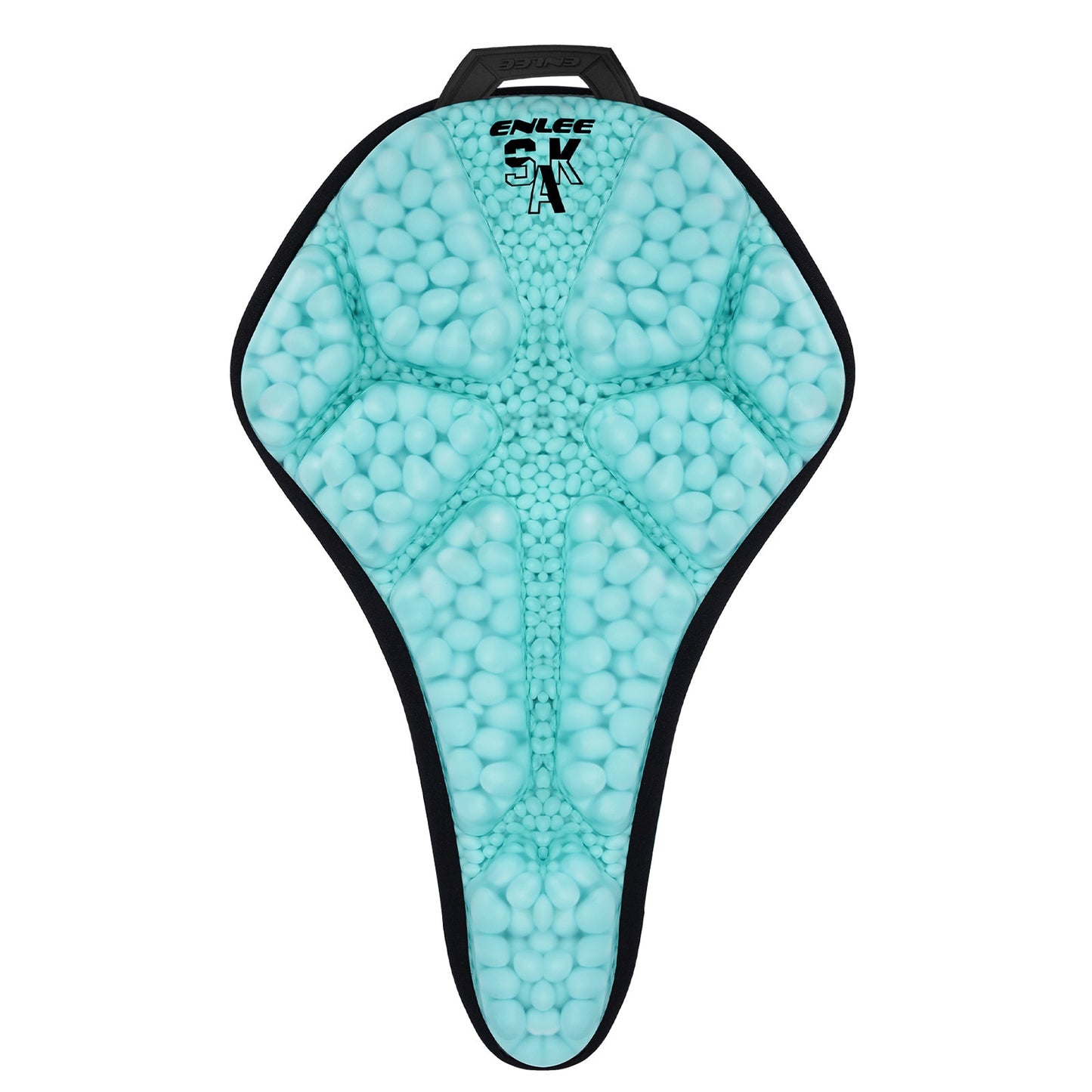 ENLEE Waterproof PU Leather Bicycle Saddle Cover Shock Absorbing Cushioned Seat Pad