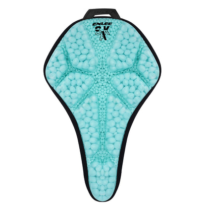 ENLEE Waterproof PU Leather Bicycle Saddle Cover Shock Absorbing Cushioned Seat Pad