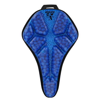 ENLEE Waterproof PU Leather Bicycle Saddle Cover Shock Absorbing Cushioned Seat Pad