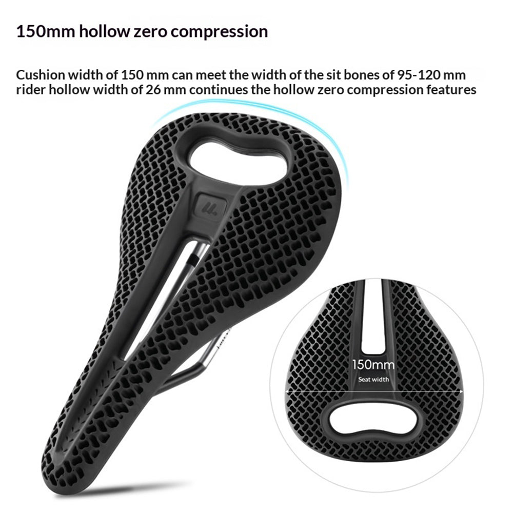 WEST BIKING YP08012653D Honeycomb Hollow Bike Saddle Breathable Seat Cushion for Road Mountain Bike