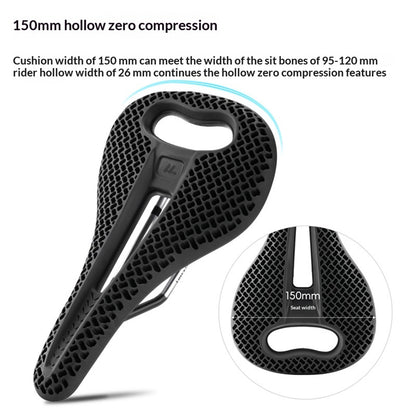WEST BIKING YP08012653D Honeycomb Hollow Bike Saddle Breathable Seat Cushion for Road Mountain Bike