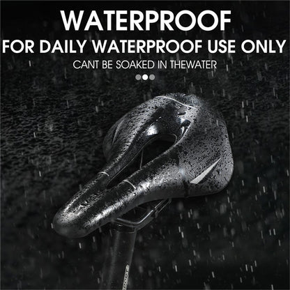WEST BIKING YP0801117 Bike Saddle Seat Cushion Breathable PU Leather Hollow Comfortable Shockproof Road MTB Bike Cycling Saddle