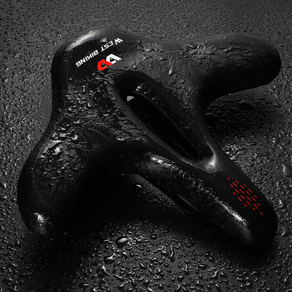 WEST BIKING Extra Wide Shock Absorption Hollow Bicycle Saddle Bike Seat Cushion