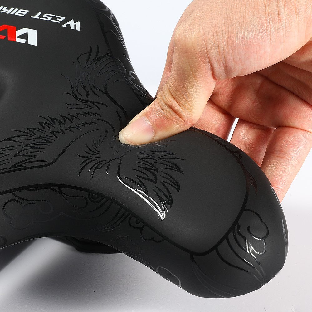 WEST BIKING Extra Wide Shock Absorption Hollow Bicycle Saddle Bike Seat Cushion