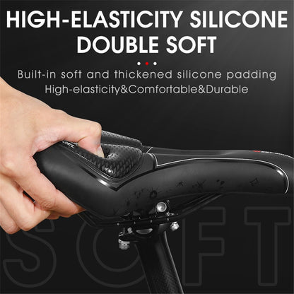 WEST BIKING YP0801128-129 Shockproof Bike Saddle Breathable MTB Road Bicycle Seat Cushion