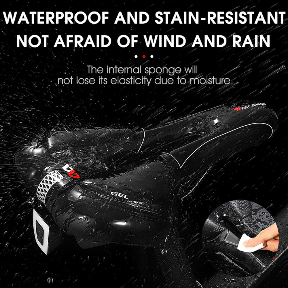 WEST BIKING YP0801128-129 Shockproof Bike Saddle Breathable MTB Road Bicycle Seat Cushion
