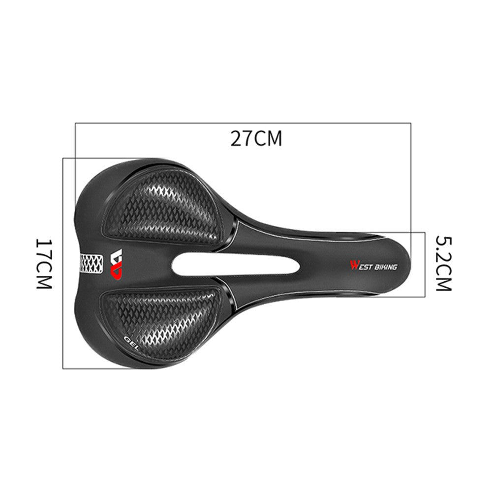 WEST BIKING YP0801128-129 Shockproof Bike Saddle Breathable MTB Road Bicycle Seat Cushion